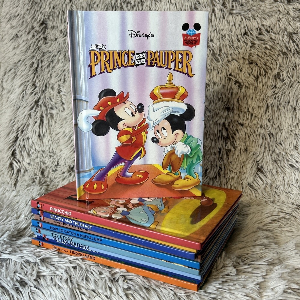 Lot of 11 Walt Disney's Wonderful World of Reading Hardcover Books Vintage 90's - Picture 3 of 8